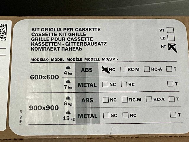 Kampmann plafondcassette 600x600 - afbeelding 4 van  4