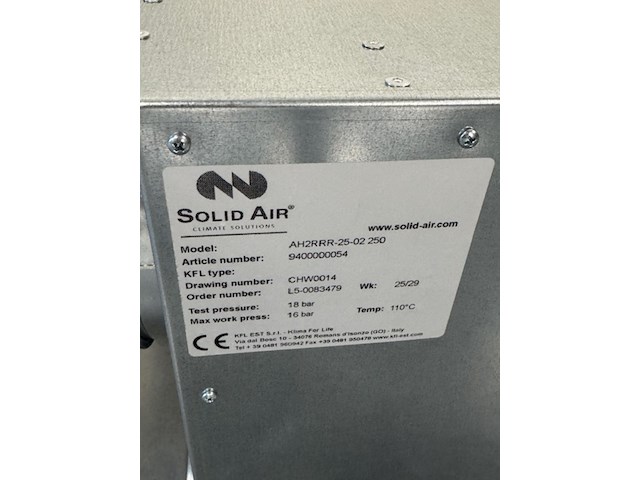 Kanaalverwarmer, solid air, ah2rrr-25-02-250 - afbeelding 3 van  4