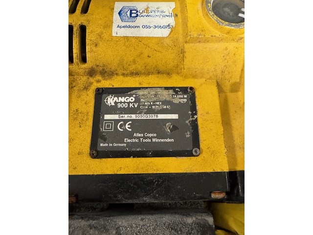 Kango altlas copco, 900kv, met 5 beitels - afbeelding 3 van  5