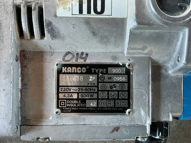 Kango type 900 elektrische breekhamer / sloophamer, 900 w, incl. beitels en metalen koffers 2x - afbeelding 15 van  31