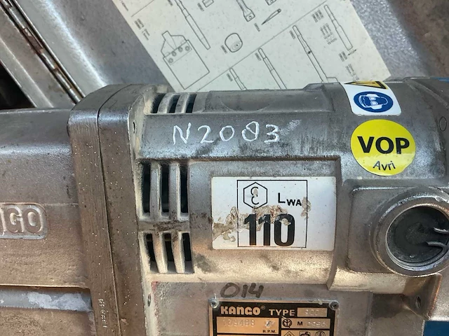 Kango type 900 elektrische breekhamer / sloophamer, 900 w, incl. beitels en metalen koffers 2x - afbeelding 28 van  31