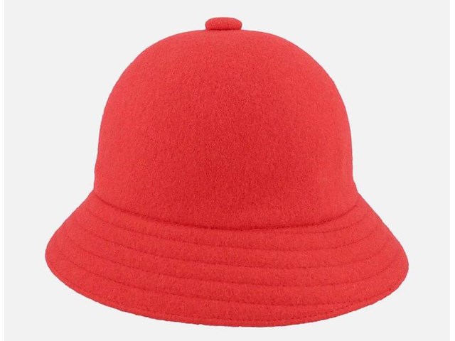 Kangol hoed - wool casual red bucket hat - afbeelding 3 van  4