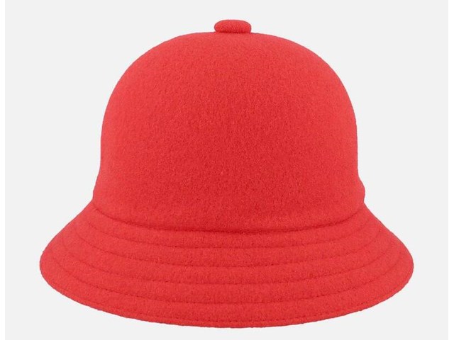 Kangol hoed - wool casual red bucket hat - afbeelding 4 van  5