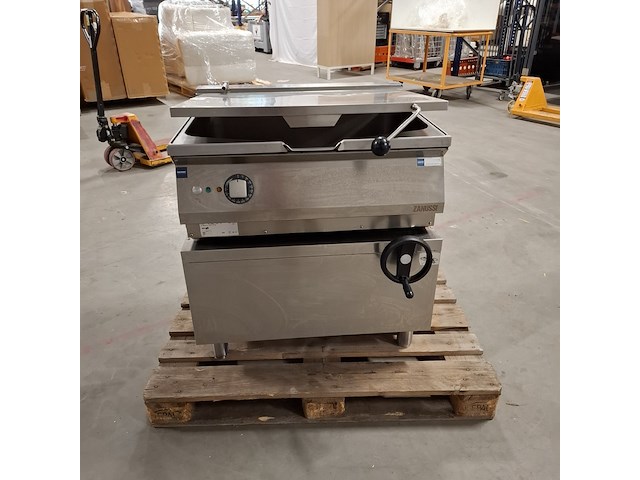 Kantelbare braadslede, zanussi, z7brehsnf0 | 60 liter | 380v, grijs / chroom, 2015 - afbeelding 1 van  8