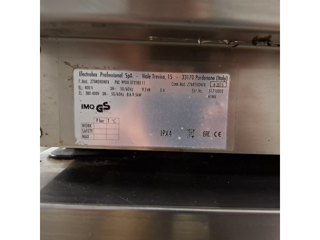 Kantelbare braadslede, zanussi, z7brehsnf0 | 60 liter | 380v, grijs / chroom, 2015 - afbeelding 8 van  8