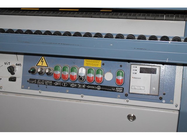 Kantenaanlijmmachine hebrock f2 met dubbele afzuiging spero 3pk. bouwjaar 2015. - afbeelding 3 van  6