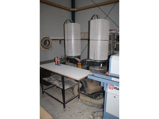 Kantenaanlijmmachine hebrock f2 met dubbele afzuiging spero 3pk. bouwjaar 2015. - afbeelding 6 van  6