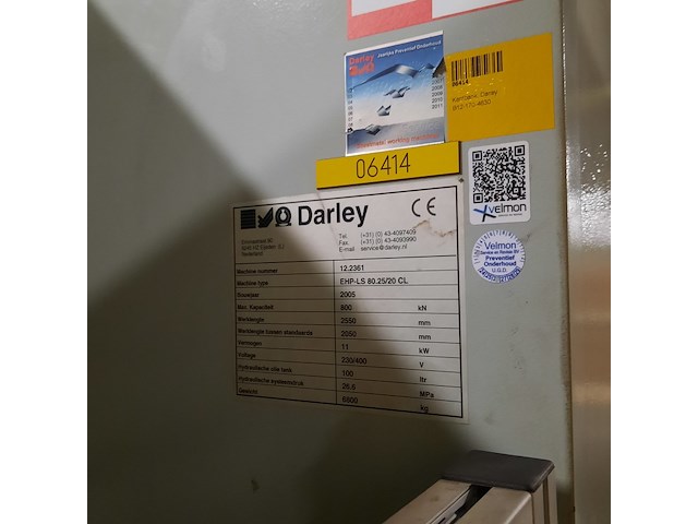 Kantenbank, darley, ehp-ls 80.25/20 cl, 2005 - afbeelding 5 van  13