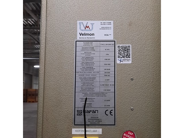 Kantenbank, safan, cncl 150-2550 ts1, 1996 - afbeelding 2 van  14