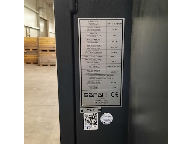 Kantenbank, safan, smk-k 40-2050 ts1, 2000 - afbeelding 2 van  10