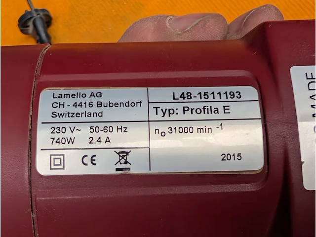 Kantenfrees lamello, profila e, bouwjaar 2015 - afbeelding 4 van  4