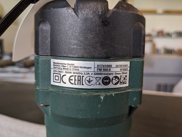 Kantenfrees metabo, fm 500-6, 2023 - afbeelding 4 van  5