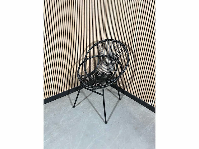 Kantine stoel zwart (4x) - afbeelding 1 van  4