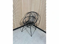 Kantine stoel zwart (4x)
