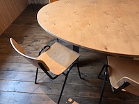 Kantine tafel met 6 stoelen - afbeelding 2 van  5