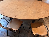 Kantine tafel met 6 stoelen - afbeelding 3 van  5