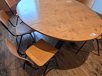 Kantine tafel met 6 stoelen - afbeelding 4 van  5