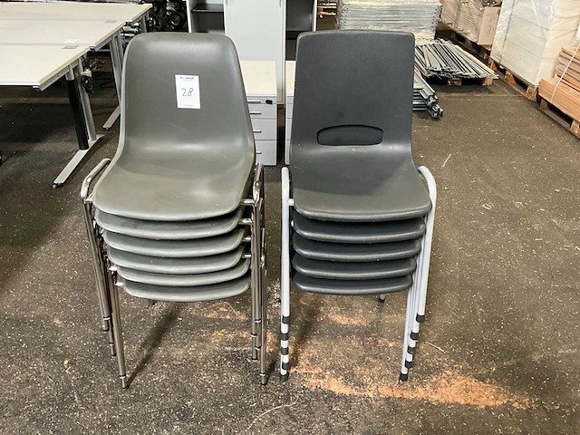 Kantinestoel (11x) - afbeelding 1 van  3