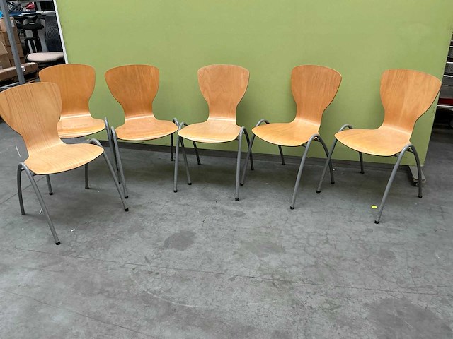 Kantinestoel (6x) - afbeelding 1 van  7