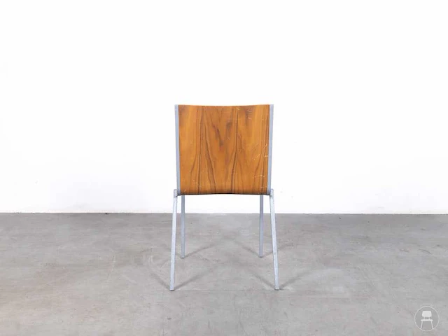 Kantinestoel hout en metaal (24x) - afbeelding 5 van  6