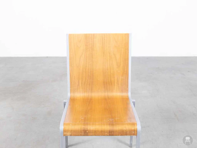 Kantinestoel hout en metaal (24x) - afbeelding 6 van  6
