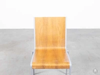 Kantinestoel hout en metaal (24x) - afbeelding 6 van  6