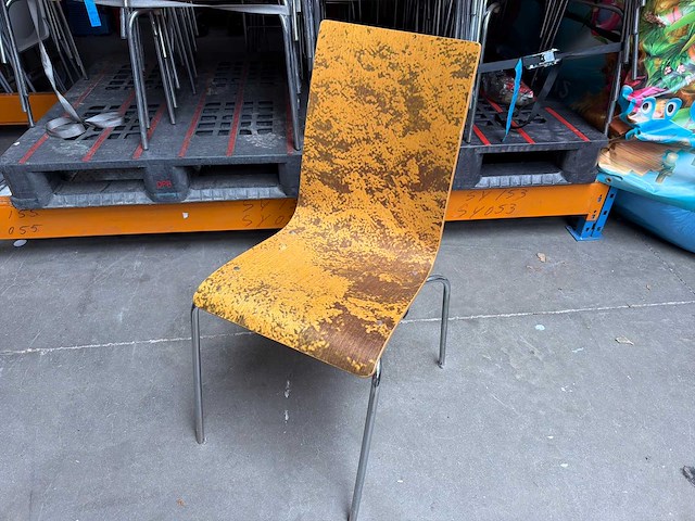 Kantinestoel met print (koppelbaar) (48x) - afbeelding 1 van  5