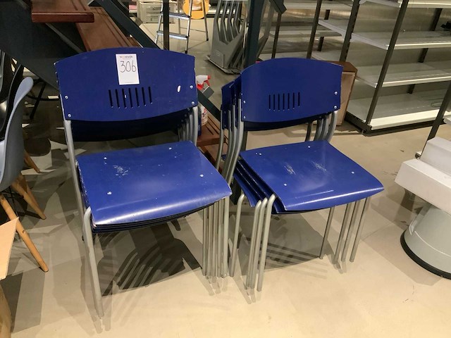 Kantinestoelen (9x) - afbeelding 1 van  2