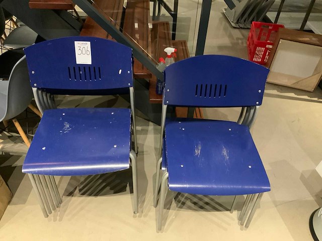 Kantinestoelen (9x) - afbeelding 2 van  2
