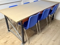 Kantinetafel + 6 stoelen, gedemonteerd - afbeelding 4 van  6