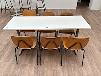 Kantinetafel en stoelen - afbeelding 3 van  6