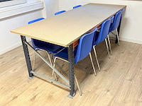 Kantinetafel incl 6 stoelen - afbeelding 1 van  4