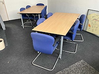 Kantinetafel met 12 stoelen (2x) - afbeelding 1 van  5