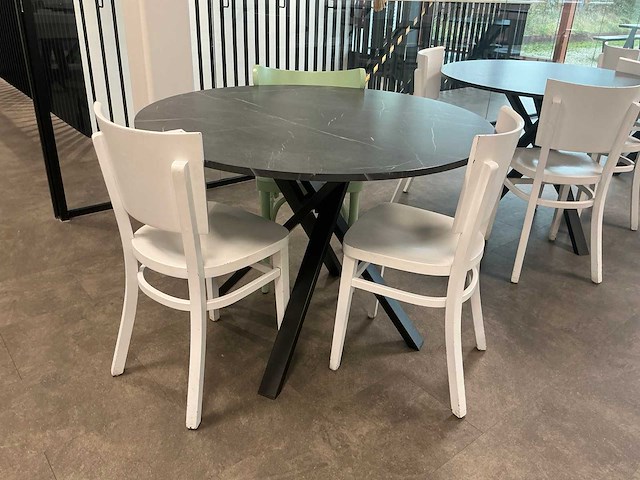Kantinetafel met 3 stoelen (4x) - afbeelding 1 van  10
