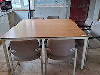 Kantinetafel met 6 stoelen - afbeelding 1 van  4
