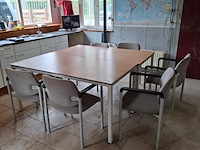 Kantinetafel met 6 stoelen - afbeelding 2 van  4