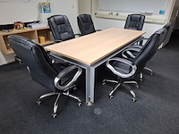 Kantinetafel met 6x bureaustoel - afbeelding 1 van  4