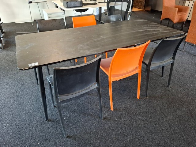 Kantinetafel met 6x stoel - afbeelding 1 van  3