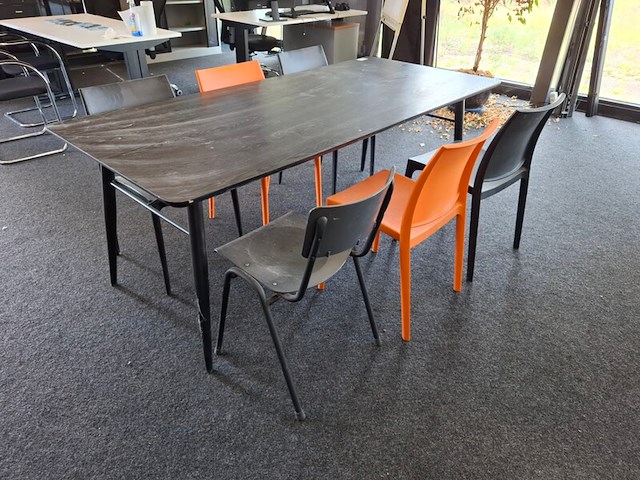 Kantinetafel met 6x stoel - afbeelding 2 van  3