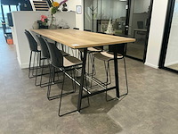 Kantinetafel met 8 krukken - afbeelding 1 van  6