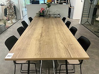 Kantinetafel met 8 krukken - afbeelding 3 van  6