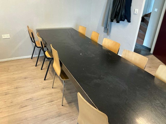 Kantinetafel met 9 stoelen - afbeelding 2 van  11