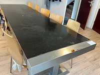 Kantinetafel met 9 stoelen - afbeelding 3 van  11