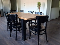 Kantinetafel met 9x diverse stoel - afbeelding 1 van  8