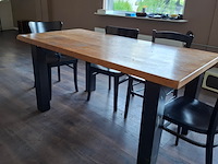 Kantinetafel met 9x diverse stoel - afbeelding 4 van  8