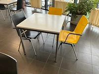 Kantinetafel met stoelen (10x) - afbeelding 7 van  10