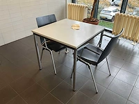 Kantinetafel met stoelen (10x) - afbeelding 8 van  10