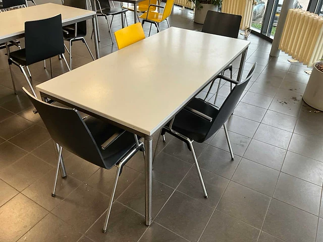 Kantinetafel met stoelen (10x) - afbeelding 5 van  10