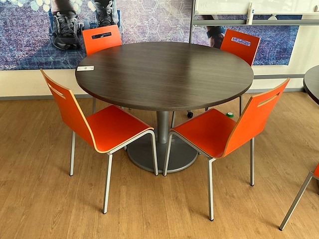Kantinetafel met stoelen (2x) - afbeelding 2 van  3