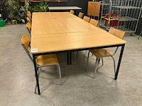 Kantinetafels met stoelen